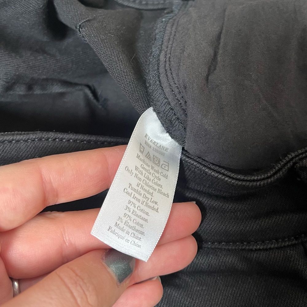 Everlane Wide Leg High Rise Cropped Jeans - Picture 5 of 11